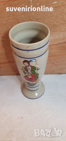 Стара керамична ваза , снимка 2 - Вази - 34392630