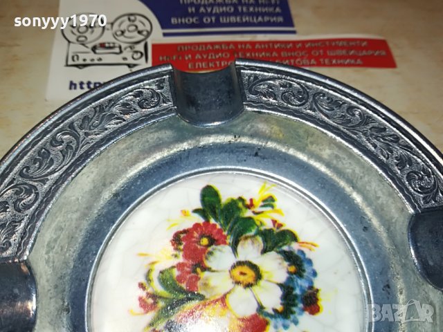 КРАСИВ ПЕПЕЛНИК 12СМ-ВНОС ГЕРМАНИЯ 0104230913, снимка 6 - Колекции - 40211990