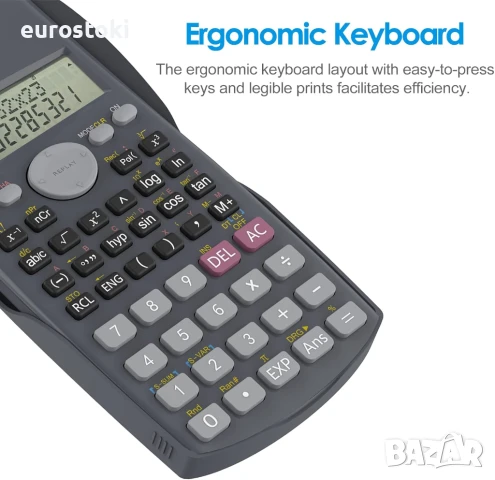 Helect H1002 2-редов инженерен научен калкулатор Размери на продукта: 15,9 x 8,2 x 2,1 см; 180 г , снимка 2 - Ученически пособия, канцеларски материали - 51379958