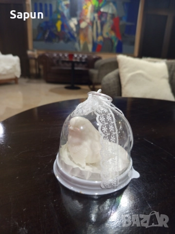 Бебешка обувка за гости на Кръщене, снимка 2 - Декорация - 52566461