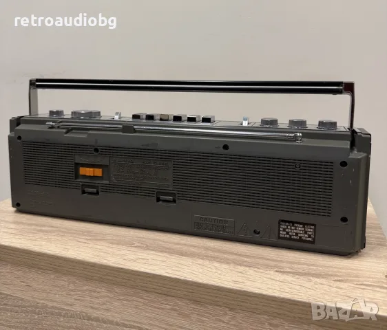 🔈Ретро мини радиокасетофон Sanyo M7130L - Boombox - профилактиран🔈, снимка 7 - Радиокасетофони, транзистори - 56034862