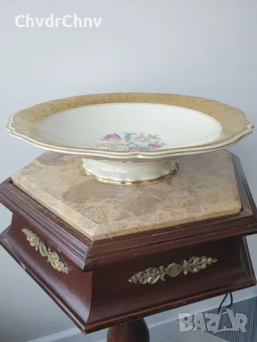 Rosenthal Bahnhof Selb 34см/стара Розентал Чипъндейл немска порцеланова чиния-купа