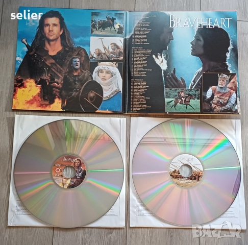 Предлагам в перфектно състояние един LASER DISC на филма "Смело сърце"(BRAVEHEART) с Мел Гибсън  Куп, снимка 2 - Други жанрове - 52838349