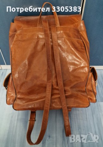 Раница от камилска кожа, снимка 4 - Раници - 41189723