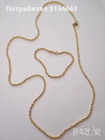 Верижка с гривна , снимка 2 - Бижутерийни комплекти - 50184893