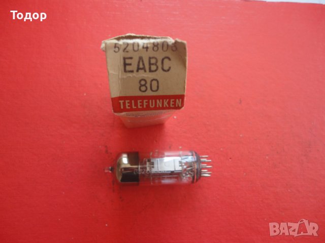 Радиолампа Telefunken EABC80, снимка 4 - Друга електроника - 41661273