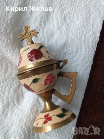 Бронзов тамянник кадилник 53797, снимка 2 - Колекции - 53503391