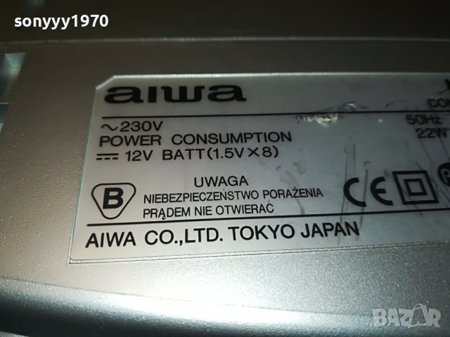 AIWA CSD-FD94EZ-RADIO/CD/REVERSE DECK-ВНОС GERMANY 0204222032, снимка 11 - Радиокасетофони, транзистори - 36321981