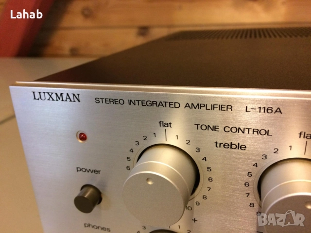 Усилвател LUXMAN L-116A, снимка 3 - Ресийвъри, усилватели, смесителни пултове - 44840114