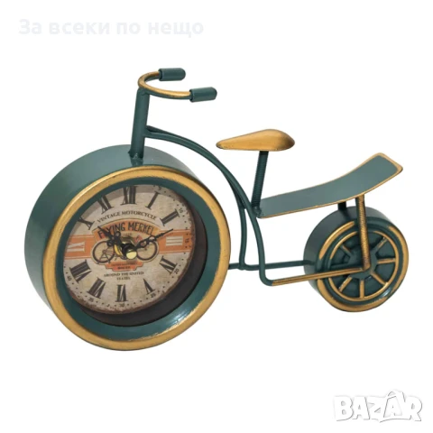 Настолен метален часовник Велосипед, 24*5*16см Код P1046, снимка 3 - Други - 51389938