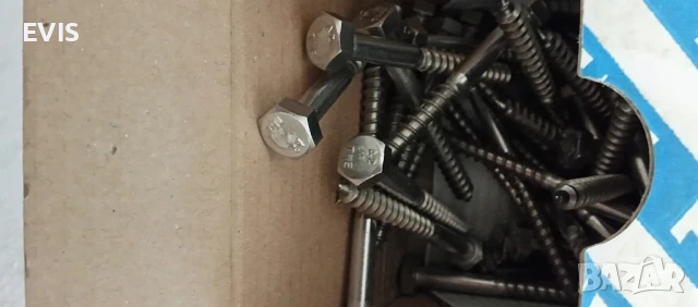 Патентни винтове 6×60 DIN 571 A2 – Неръждаема стомана, 100 бр.