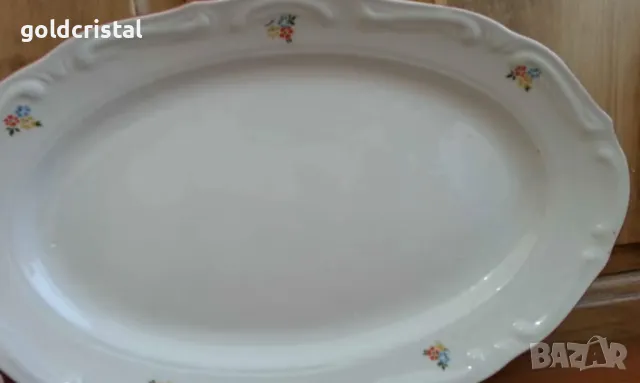 Стар български порцелан Изида плато сосиера , снимка 3 - Антикварни и старинни предмети - 34262525