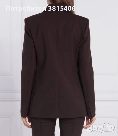 Нов оригинален блейзър Patrizia Pepe в тъмнокафяв цвят 🤎, снимка 2 - Сака - 52821739