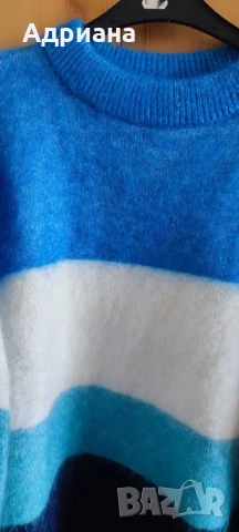 Oversize пуловер HM от вълнена смес , снимка 2 - Блузи с дълъг ръкав и пуловери - 51786153