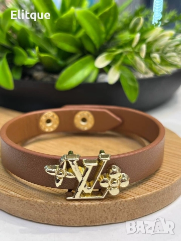 гривна от естествена кожа louis vuitton fendi prada , снимка 15 - Гривни - 52907656