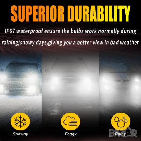 Универсални LED Крушки за Автомобил – E4X H4 / E4X H7 / E4S H7