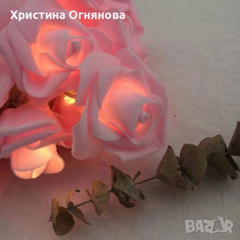 Декоративни интериорни LED лампички рози, снимка 3 - Декорация за дома - 52707542