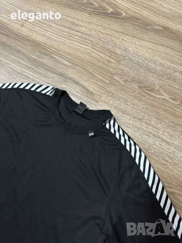 Мъжко ! Helly Hansen Dry Stripe Crew Long Sleeve Baselayer - Navy,  М размер, снимка 6 - Тениски - 52827687