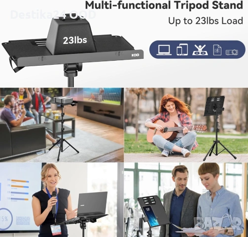 Регулируема стойка за проектор или лаптоп трипод 59–160 см, снимка 7 - Други - 53717346