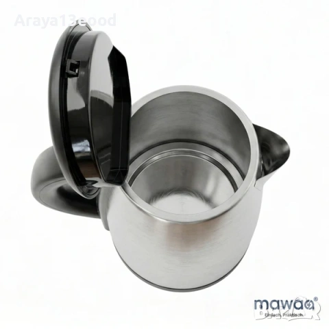 Електрическа кана mawaa® от неръждаема стомана – 2400W, 1.7 литра, снимка 7 - Кани - 53735163