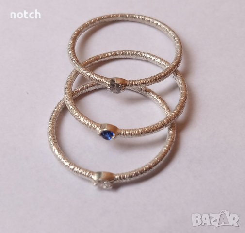 Сребърен пръстен с циркон, снимка 4 - Пръстени - 21681529