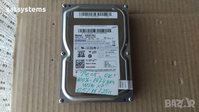 Хард диск Samsung SpinPoint T166 HD321KJ 320GB SATA 3.0Gb/s, снимка 2 - Твърди дискове - 22018414