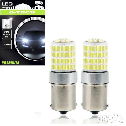 LED крушка бяла BA15s G – Tech 12/24V – T465