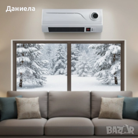 Отоплителна печка за стена Rosberg R51973A – 2000W, дистанционно управление и LED дисплей