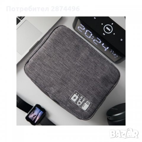 1338 преносим органайзер за кабели, зарядни и карти с памет, снимка 8 - Други стоки за дома - 35797348