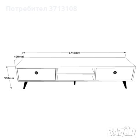 ТВ Шкаф VILAMO, снимка 3 - Шкафове - 41702705