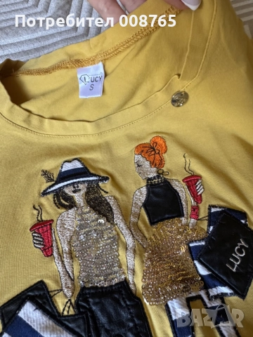 Дамска тениска LUCY FASHION, снимка 3 - Тениски - 55830648