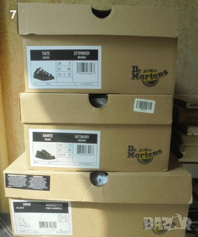 Луксозни мъжки чехли Dr. Martens № 46 Черна кожа