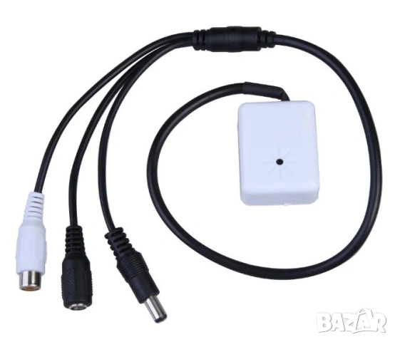 AV DVR Микрофон за Видеонаблюдение CCTV Микрофон за Камера Добавяне на Аудио към Охранителни Системи, снимка 8 - Други - 53120788