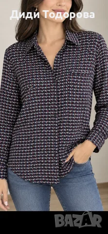 Дамска риза Tommy Hilfiger с геометричен мотив - Размер US 8 (M/L)