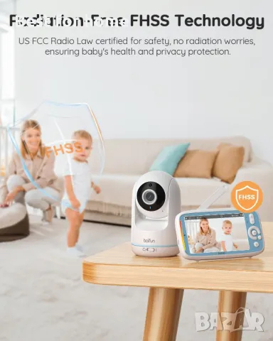 Видео бебефон BOIFUN VB805 - 300 метра, снимка 4 - Бебефони - 48447986