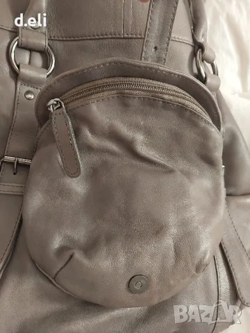 BACCINI 🇮🇹  Голяма чанта от 100% Агнешка кожа, снимка 9 - Чанти - 49398224