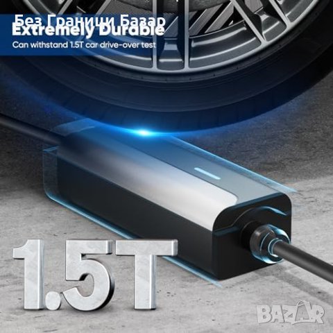 Нов Бърз Заряден Кабел за Електромобили, Тип 2, 6м, 3.3kW зарядно, снимка 8 - Аксесоари и консумативи - 44177165