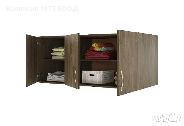 Надстройка Сити 1005 сонома, орех или комбинация бяло/ арвен, снимка 3 - Гардероби - 18797154