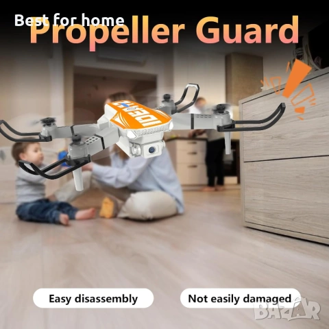 LE-IDEA Дрон с камера 1080P HD за възрастни, двойна камера 360°, снимка 6 - Дронове и аксесоари - 53573296