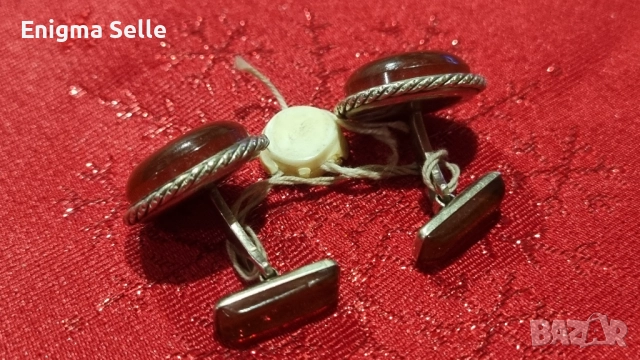 Стари,Дамски Бутонели с Кехлибар ., снимка 6 - Антикварни и старинни предмети - 52528199