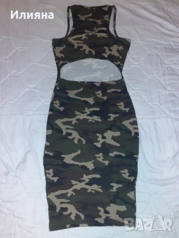 Камуфлажна рокля, снимка 3 - Рокли - 35969946