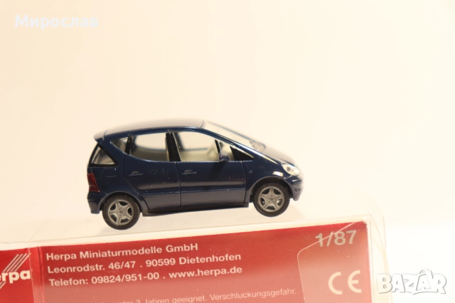HERPA H0 1/87 MERCEDES NENZ А МОДЕЛ КОЛИЧКА КАМИОН, снимка 4 - Колекции - 51930653
