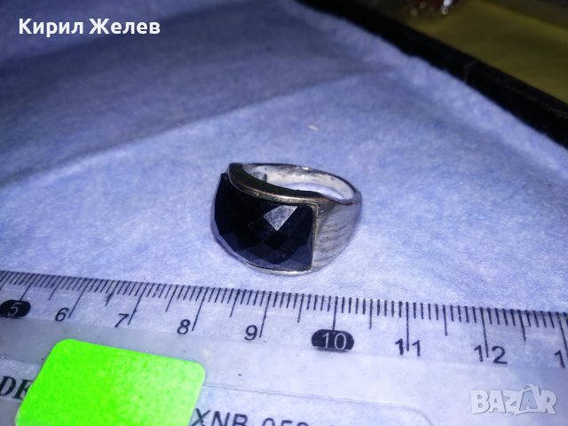 ЕЛЕГАНТЕН СРЕБРИСТ ЮВЕЛИРНО ФАСЕТИРАН МОДЕН АРТ ПРЪСТЕН 36607