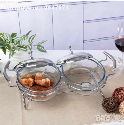 Комплект за топло сервиране, снимка 3 - Прибори за хранене, готвене и сервиране - 52370005
