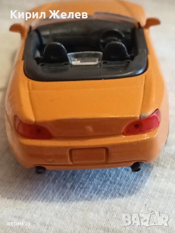 Метална количка спортен модел HONDA S 2000 за КОЛЕКЦИЯ ДЕКОРАЦИЯ 26094, снимка 4 - Колекции - 53562055