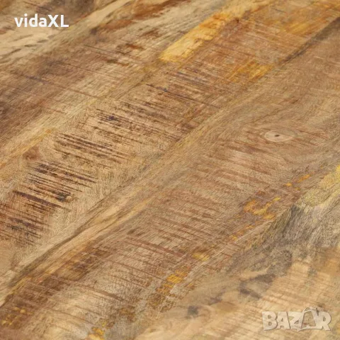 vidaXL Стифиращи маси, 3 бр, грубо мангово дърво, снимка 6 - Маси - 56147095