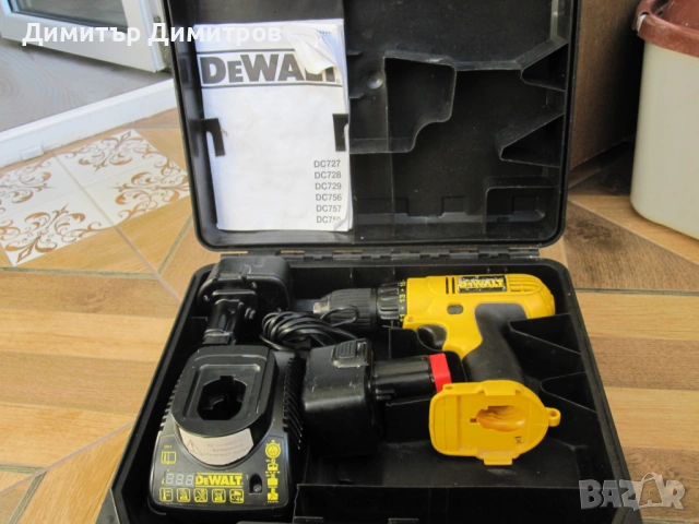 Продавам винтоверт DEWALT DC 756 с батерии Li-ion 2.5 Ah