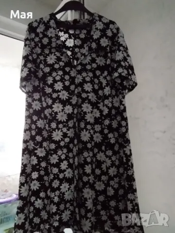 Дамска елегантна лятна рокля с коланче, размер 56, цена : 35 лв., снимка 3 - Рокли - 47909948