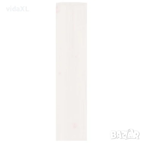 vidaXL Параван за радиатор бял 153x19x84 см борово дърво масив, снимка 6 - Паравани - 56148038