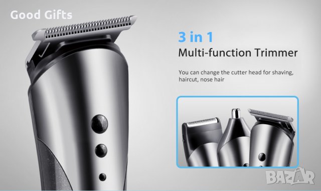 Професионална машинка + тример за подстригване Kemei KM1407 3в1, снимка 7 - Машинки за подстригване - 34707264